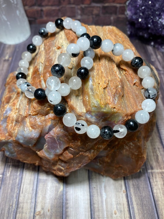 Tourmalinated Quartz Shambala Bracelet | Grounding, Insight, & Luck -  VOLTLIN