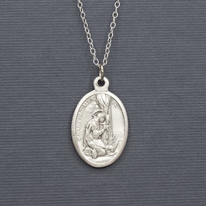 St. Mary Magdalene  Medal Necklace, Patron Saint Necklace