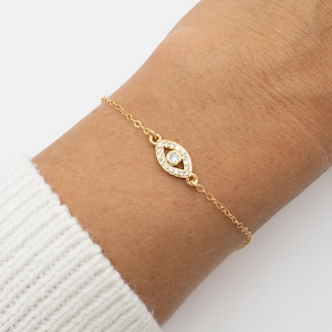 Evil Eye Bracelet, Gift for Her
