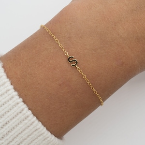 Initial Bracelet, Personalized Bracelet, Gold Layering Bracelet