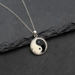 925 Sterling Silver Classic Yin And Yang Necklace