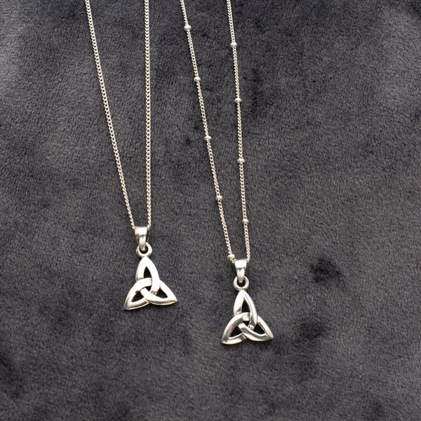 Celtic Triquetra Necklace, Trinity Necklace, 925 Sterling Silver