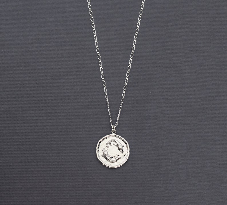 Silver Zodiac Necklace Astrology Jewelry Horoscope Necklace Etsy UK