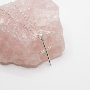 925 Sterling Silver Cross Necklace, Religious Jewelry Gift - Etsy