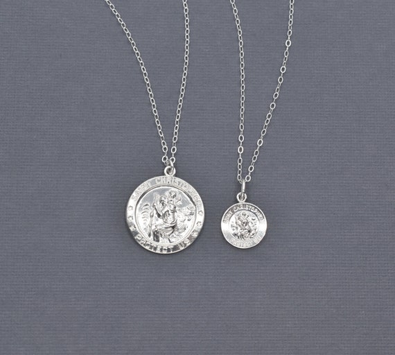 Collana Con Ciondolo A Forma Di Medaglia Religiosa Di San - Foto 9