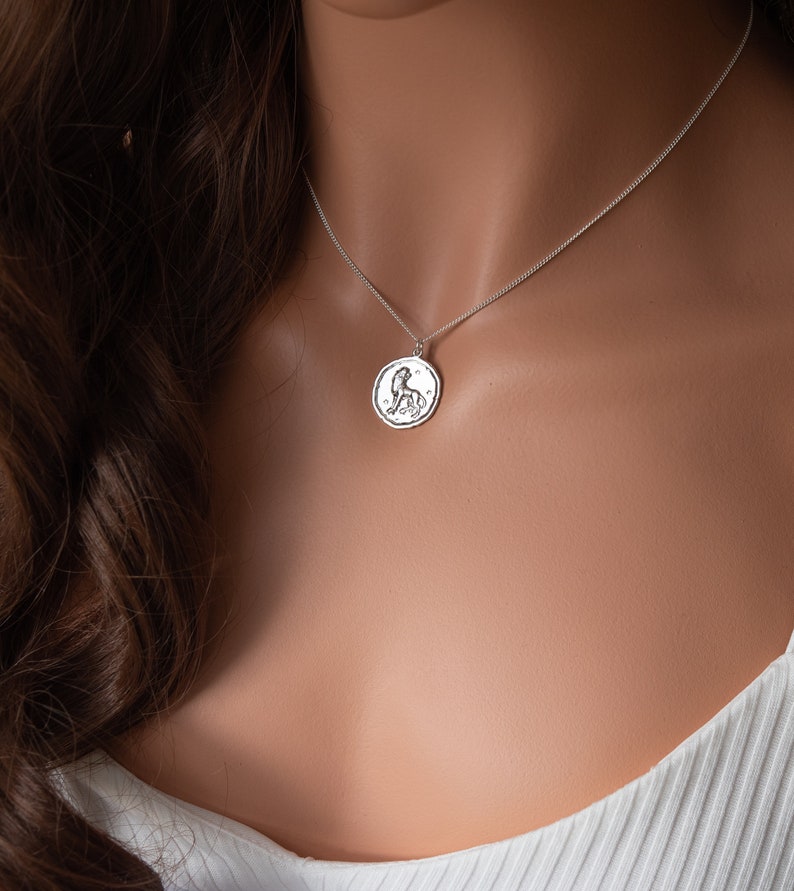 Silver Zodiac Necklace Astrology Jewelry Horoscope Necklace Etsy UK