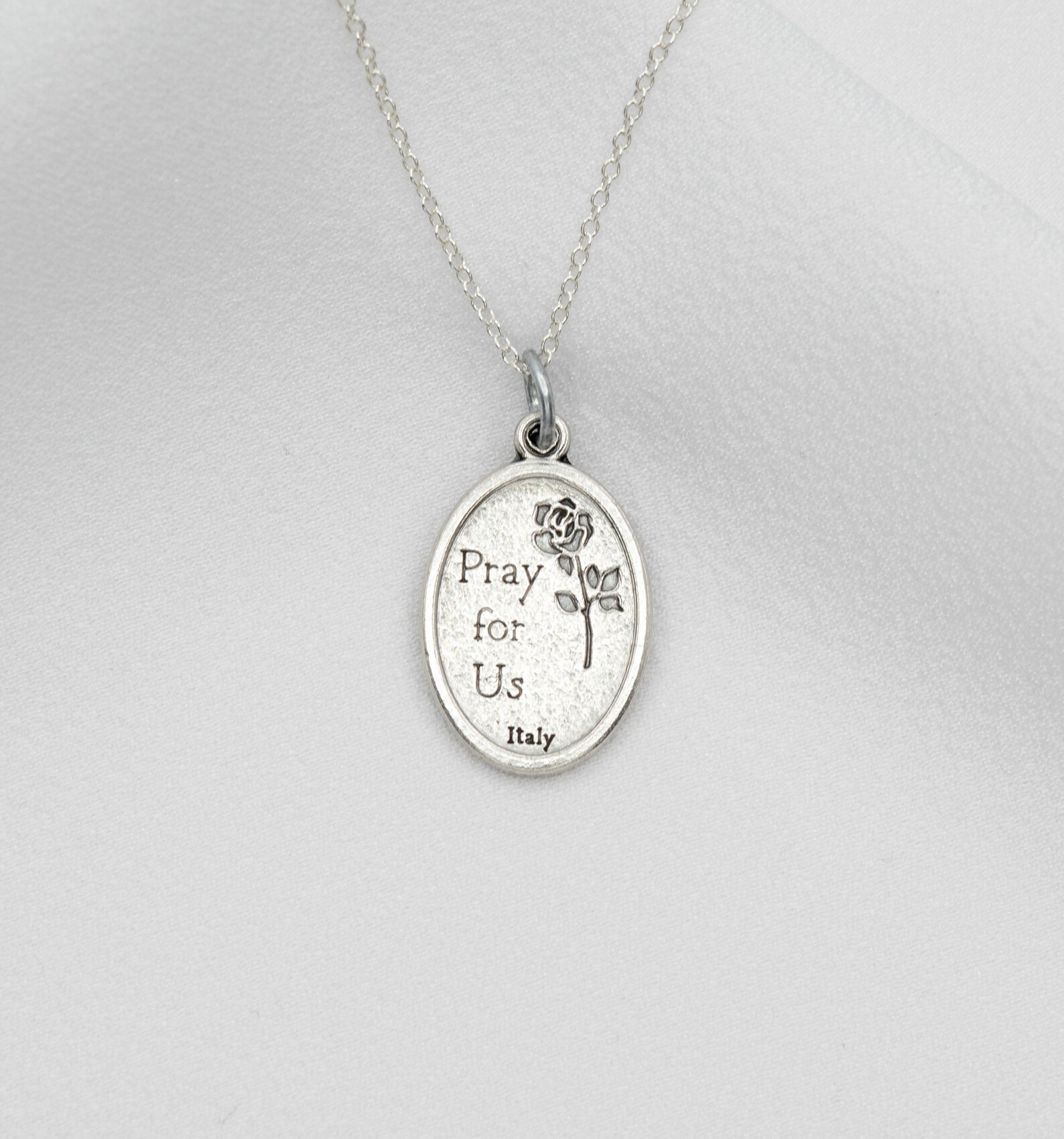 Saint Francis of Assisi Silver Medal Necklace - Etsy