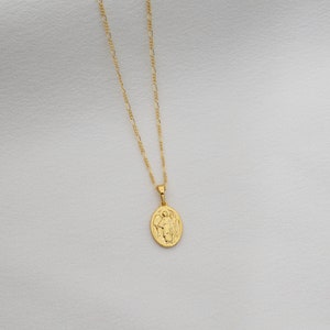Gold Filled St. Raphael the Archangel Saint Medal Necklace, Catholic Gift image 8