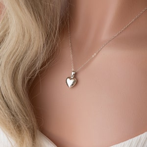 925 Sterling Silver High Polish Heart Locket Necklace image 8