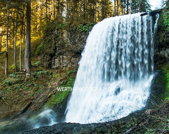 Waterfall Creek - Digital Download Photography, Landscape Poster, Natural Photo, Wall Art Decor, Artwork Print, Scenic Beautiful Oregon