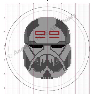 The Bad Batch - Wrecker printable cross stitch pattern - digital download