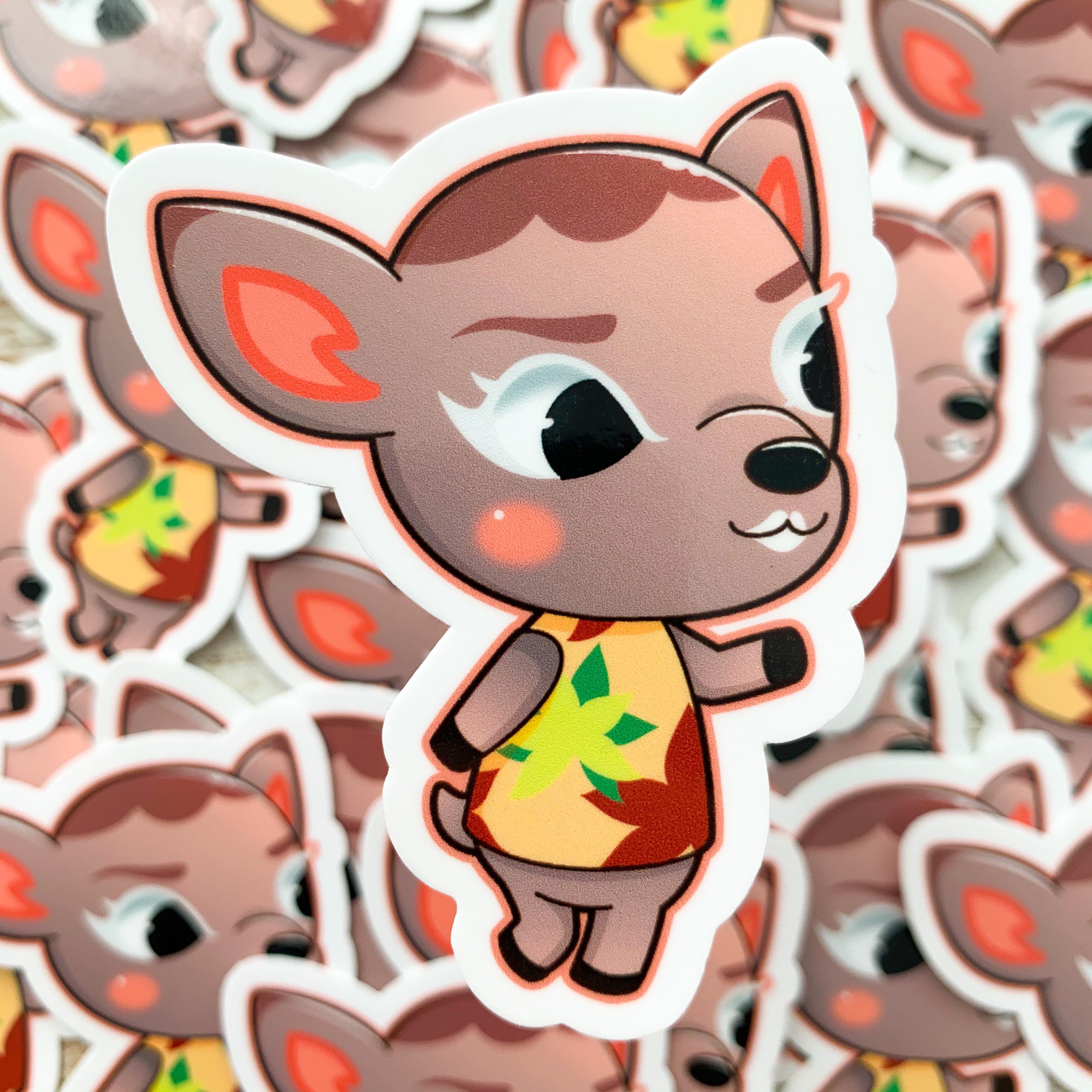 Deirdre Animal Crossing Vinyl Sticker New Horizons ACNH Etsy
