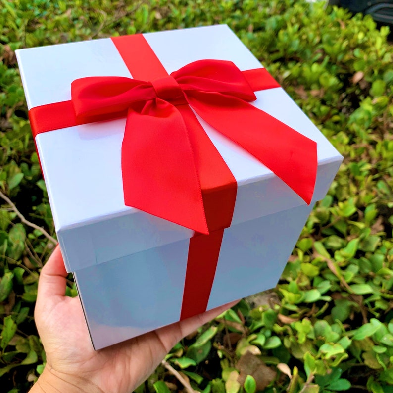 Gift Box With Ribbon and Bow / Animal Crossing Inspired Gift Etsy