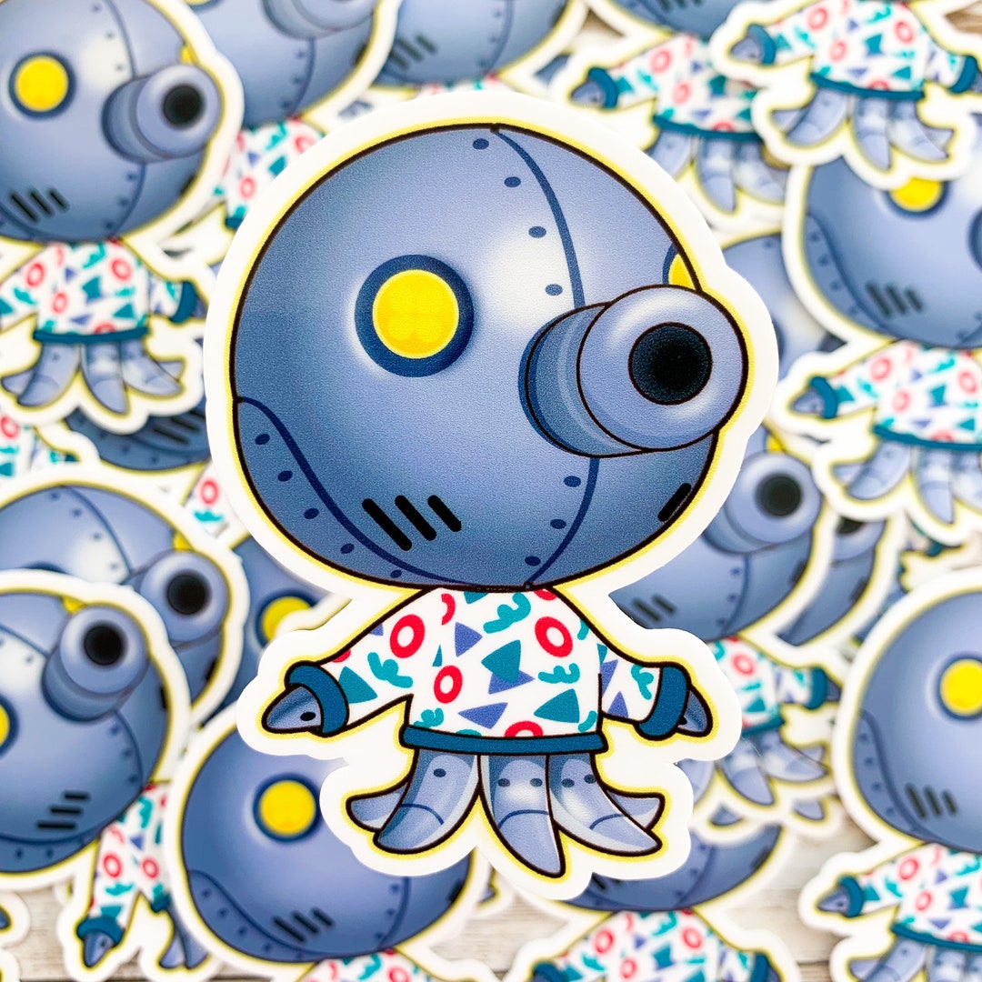 Cephalobot Animal Crossing Vinyl Sticker / New Horizons / ACNH Etsy