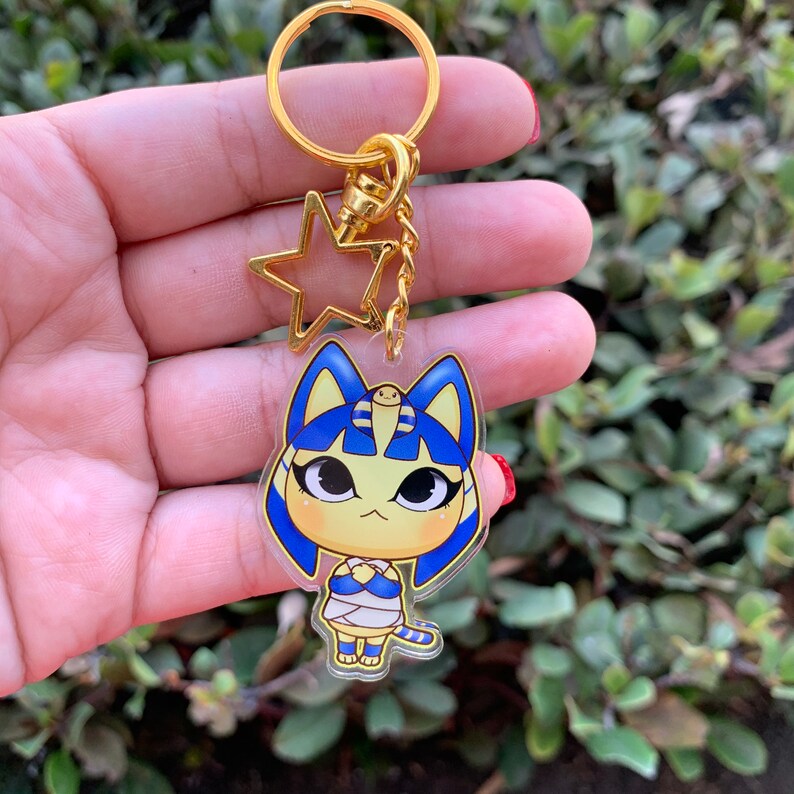 Ankha ACNH Acrylic Key Chain / Animal Crossing / Animal | Etsy