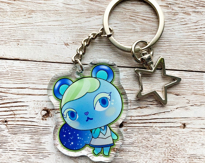 Ione ACNH Double Sided Acrylic Key Chain / Animal Crossing / Animal Crossing New Horizons / Nintendo Switch