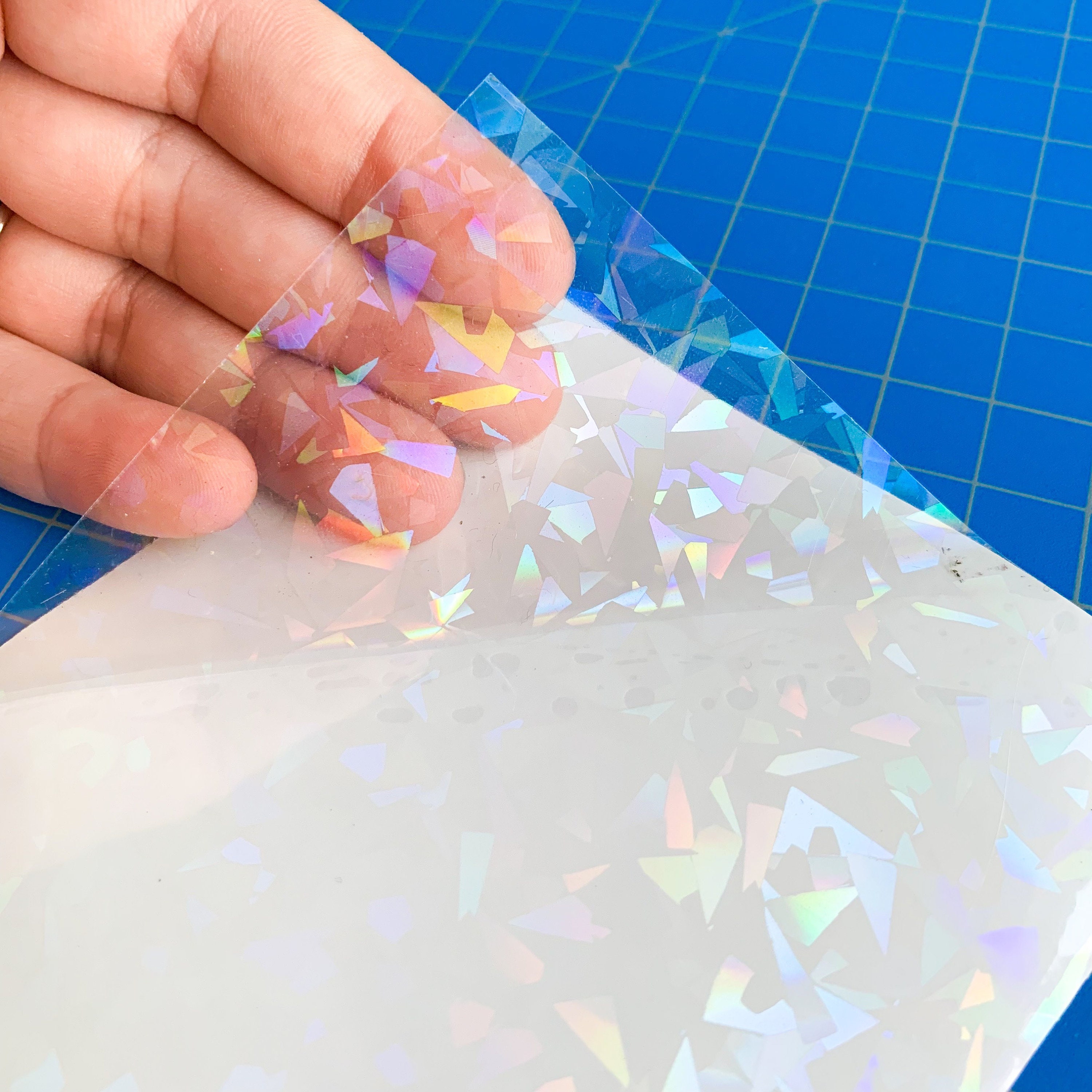 Samples Selfadhesive Overlay Lamination Sheets Holographic Etsy