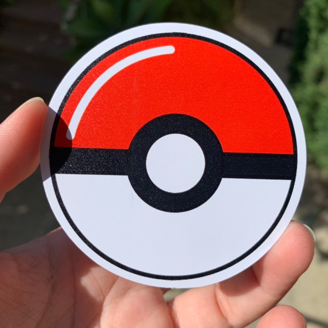 Pokeball Vinyl Sticker Pokémon / Pokemon Sticker / Laptop - Etsy UK