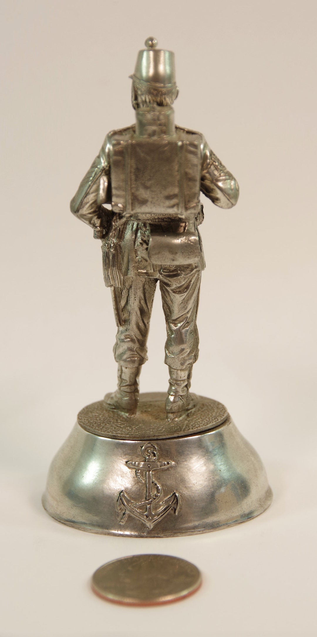 Vintage Buckingham Pewter Figurine Colour Sergeant Royal Etsy