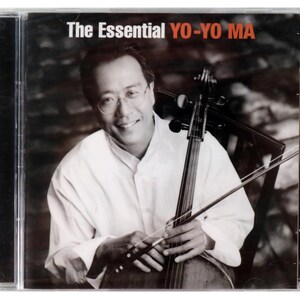 May include: A CD case with a black and white photo of a man playing a cello. The text "The Essential YO-YO MA" is printed in red on the front of the case.