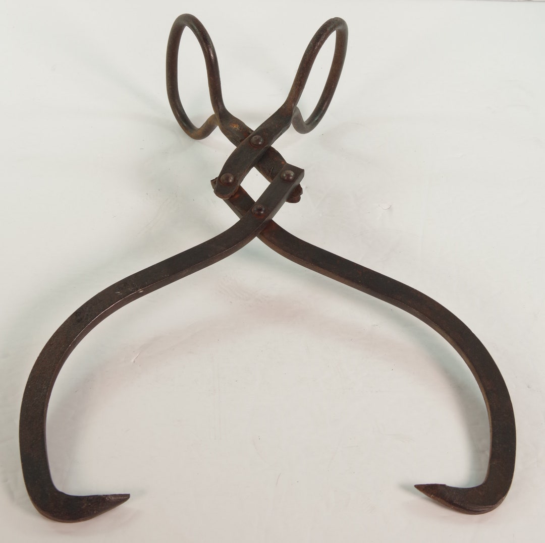 Vintage Metal Ice Grab, Grabber, Ice Block Tongs 15 Inches. Etsy