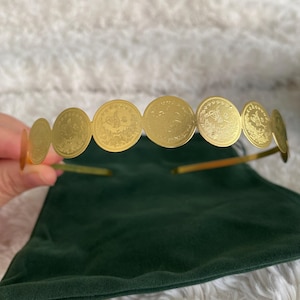 Lira headband / Arabic headband / Gold coin