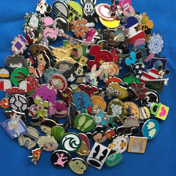 DISNEY ASSORTED PIN Trading Lot - Pick Size from 5-100 - No Doubles