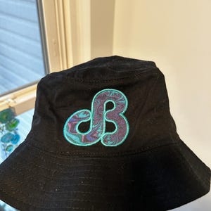 Custom Daily Bread Embroidered Black Bucket Hat