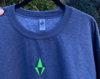 Girocollo ricamato del gioco per computer The Sims