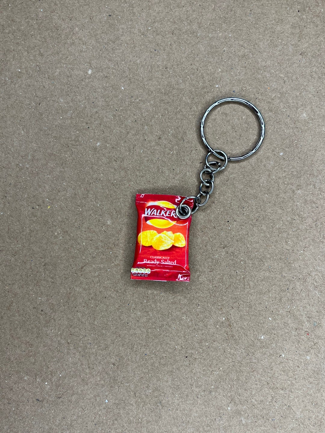 Walkers Ready Salted Crisp Packet Keyring/keychain Etsy UK