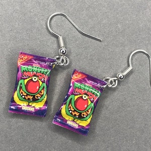 Monster Munch Pickled Onion Novelty Dangle Earrings