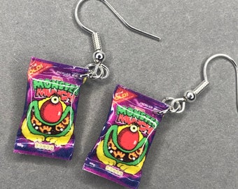 Monster Munch Pickled Onion Novelty Dangle Earrings