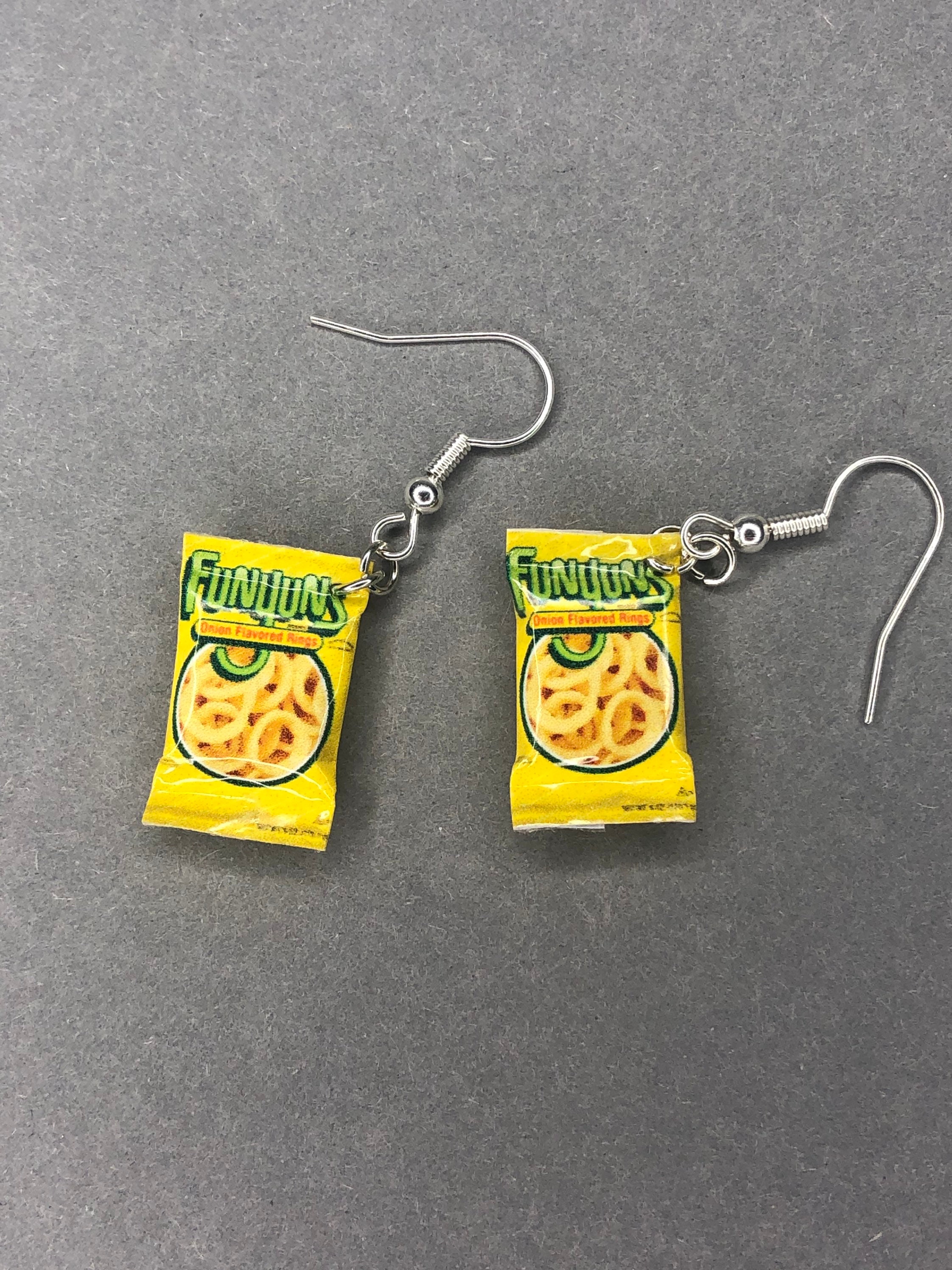 Funyuns Novelty Dangle Crisp/Chip Packet Earrings Etsy