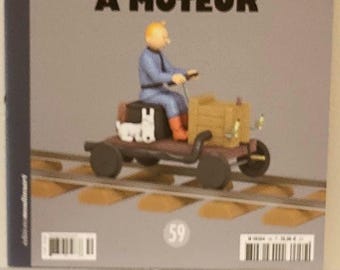 No59-Tintin collection d'automobile Hachette 1/24- La Draisine à Moteur