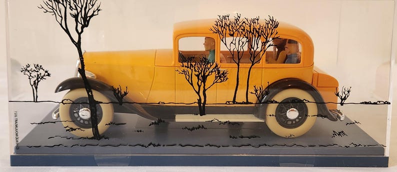 No68-Tintin collection d'automobile Hachette 1/24- :WANG JEN CHIÉ Car image 2