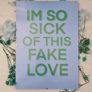 BTS kpop fake love poster!