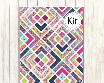 The Penny Quilt Kit featuring Flower Patches by Amarilys Henderson*Penny Quilt Kit*Penny Quilt*Flower Patches Quilt Kit*Amarylis Henderson*