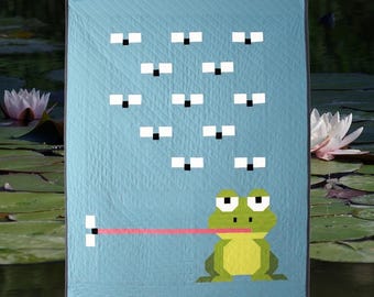 Welcome To My Pad Pattern from Art East *Frog Pond Quilt*Children's Quilt*Baby Quilt*Frog Quilt*Frog Quilt*Frog Pattern*