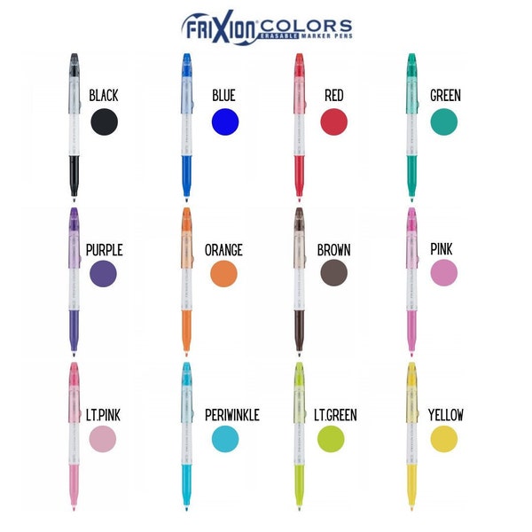 FriXion Colors Erasable Marker Pens Quilting Pen*Quilt Marker Pen*Frixion Erasable Pen*Marking Pen*Pilot Marker Pen*Quilt Marking Pen*