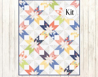 Swallowtail Quilt Kit featuring Sunwashed by Corey Yoder