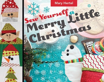 Sew Yourself a Merry Little Christmas Pattern Book*Foundation Paper Pieced Pattern Book*Christmas Pattern*Santa Pattern*Polar Bear*Penguin*