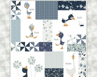 Duck Duck Goose Mini Quilt Pattern from Meags and Me