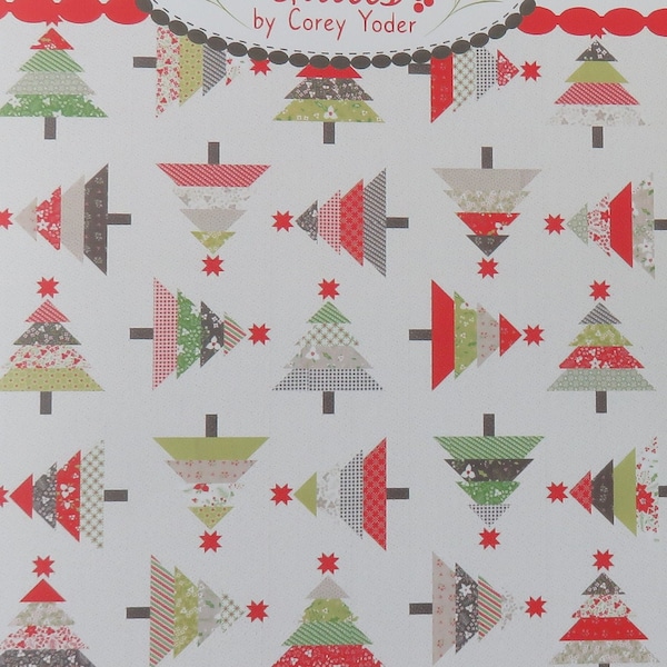 Wooded Whimsy Quilt Pattern* Christmas Quilt* Holiday Quilt* Tree Quilt* Coriander Quilts* Christmas Tree Quilt* Holliberry Quilt* Christmas