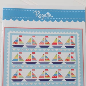 Regatta Quilt Pattern* Catalina Quilt Pattern* Sail Boat Quilt* Sail Boats* Boat Quilt* Boy Quilt Pattern* Jelly Roll Quilt* Sailing Quilt*
