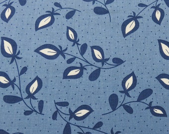 Riley Blake Designs Conservatory Leaves Blue (C9622 Blue)