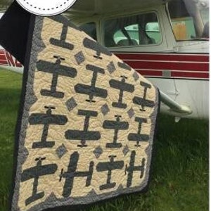 Touch and Go Quilt Pattern from Laugh Yourself Into Stitches*Airplane Quilt*Airplane Pattern*Airplane Quilt Pattern*Flying Quilt*