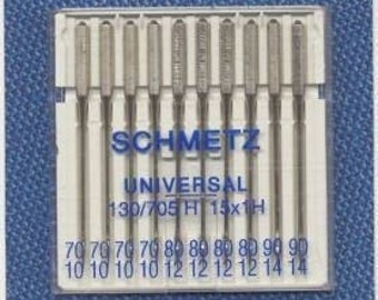 Schmetz Universal Machine Needle Assorted Sizes 70/80/90 10ct*1789*Sewing Machine Needles*Schmetz Needles*Quilting Needles*Needles*Sewing*