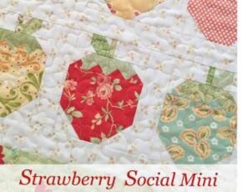 Strawberry Social Mini Quilt Pattern by The Pattern Basket