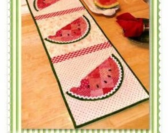 Patchwork Watermelon Table Runner Pattern