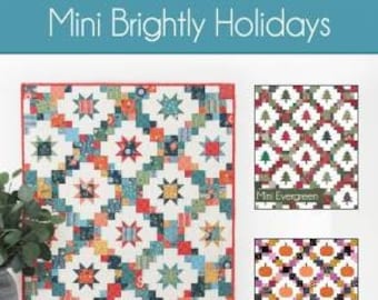 Mini Brightly Holidays Quilt Pattern by Cluck Cluck Sew
